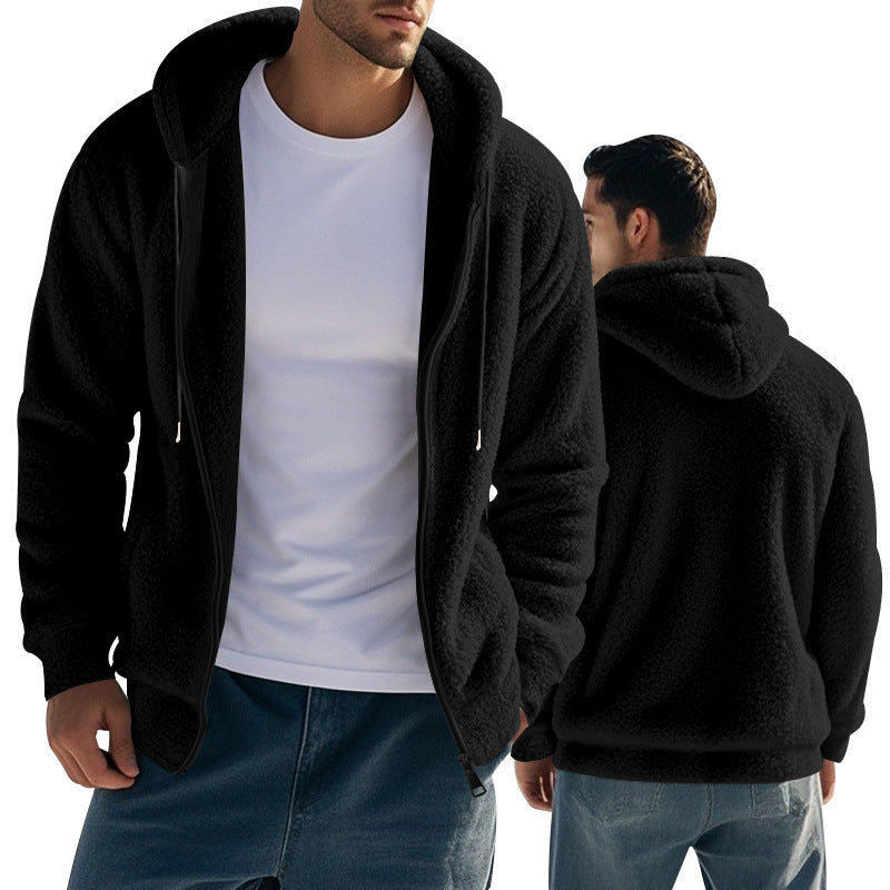 Loose Cardigan Casual Hooded Jacket Sweater Men