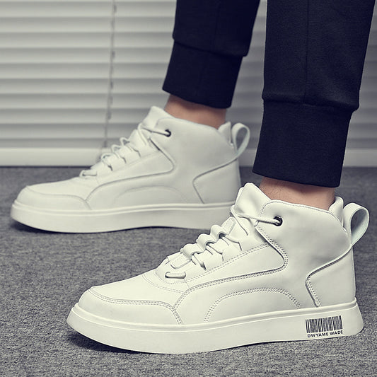 White Shoes Mid-top Sports Board Shoes Men