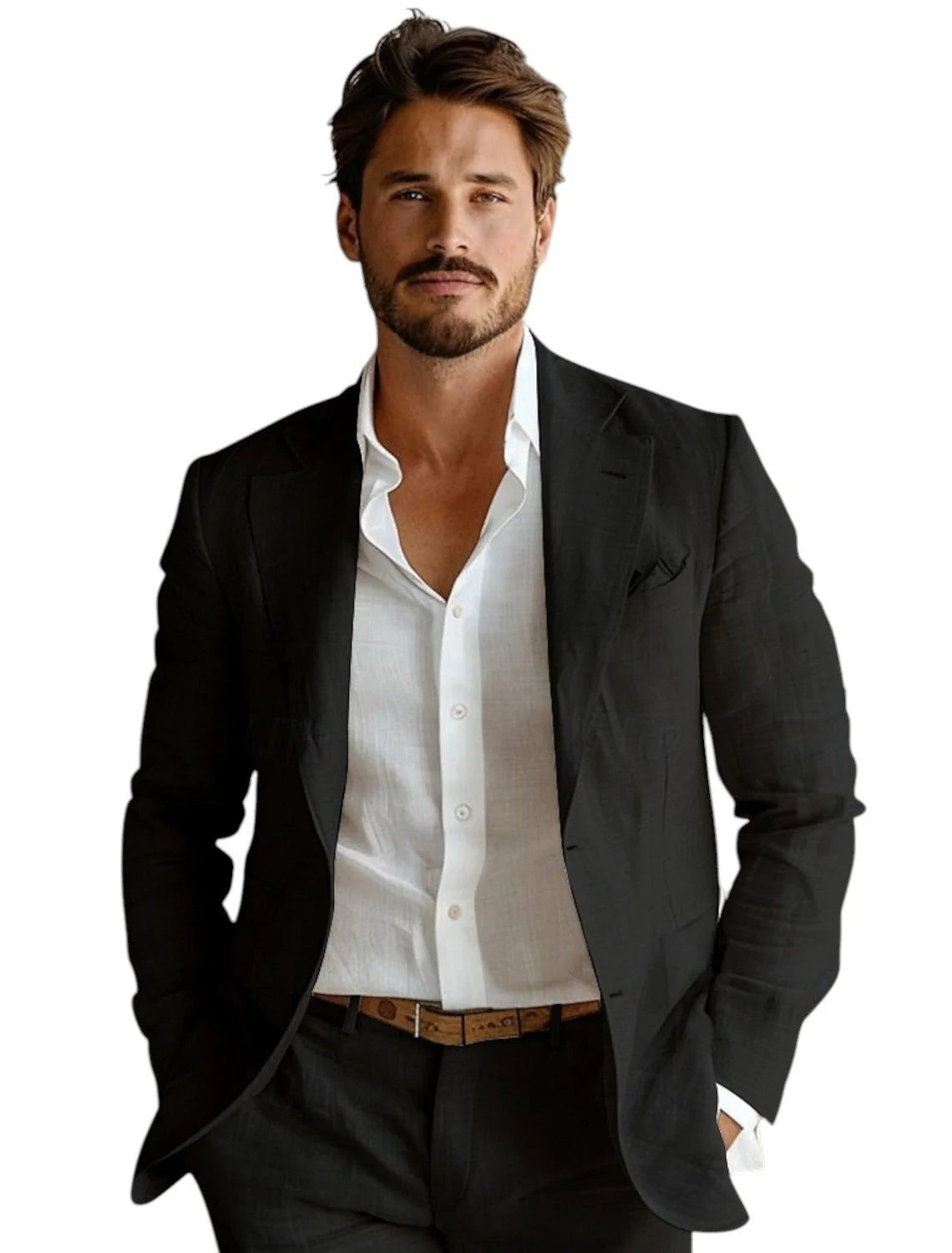 Business Casual Printing Fashionable Jacket Men